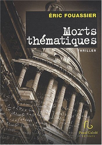 Couverture Morts thmatiques Pascal Galod Editions