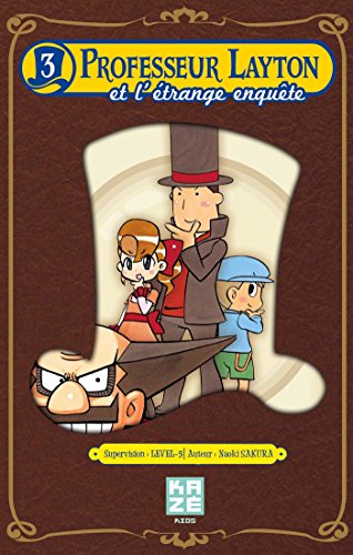 Couverture Professeur Layton et l'trange enqute tome 3 Kaz Manga