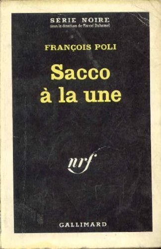 Couverture Sacco  la une Gallimard