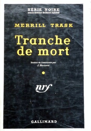 Couverture Tranche de mort Gallimard