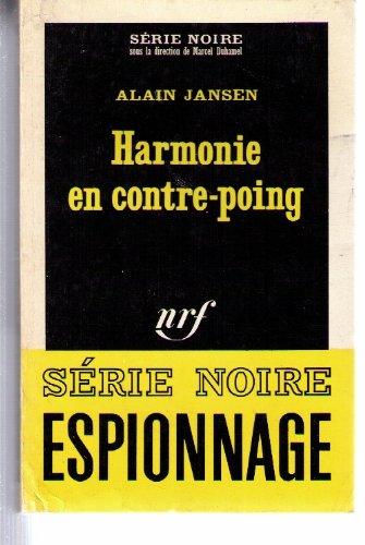 Couverture Harmonie en contre-poing Gallimard