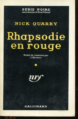 Couverture Rhapsodie en rouge Gallimard
