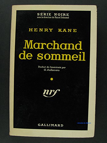 Couverture Marchand de sommeil Gallimard