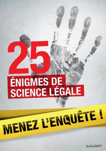 Couverture 25 nigmes de science lgale Marabout
