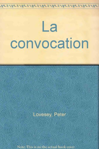 Couverture La Convocation Librairie des Champs-Elyses - Le Masque