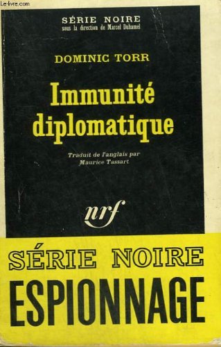 Couverture Immunit diplomatique Gallimard