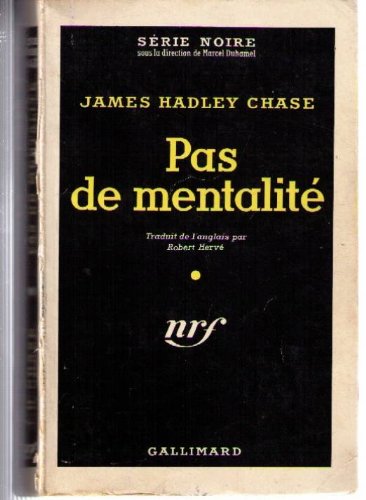 Couverture Pas de mentalit Gallimard