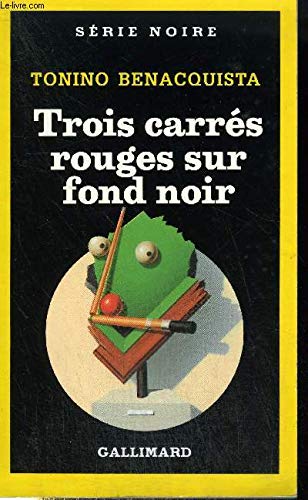 Couverture Trois carrs rouges sur fond noir Gallimard