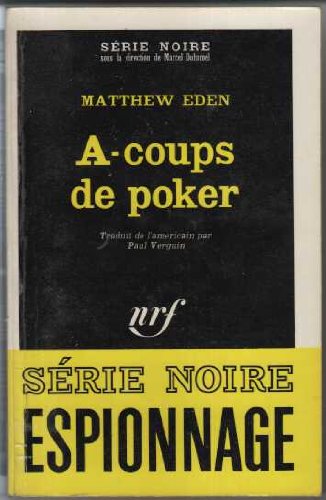 Couverture A coups de poker Gallimard