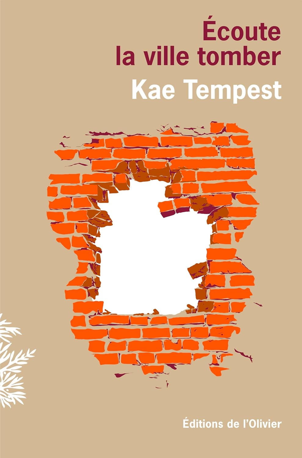 Couverture &laquo; Ecoute la ville tomber &raquo;