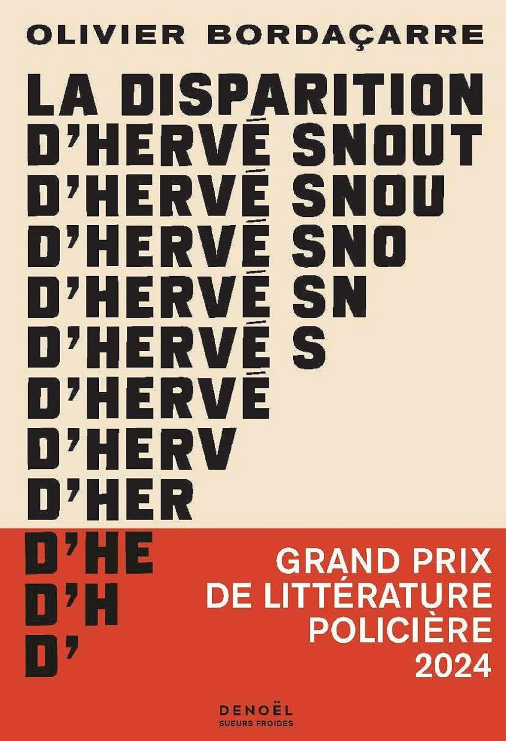 Couverture La Disparition d'Herv� Snout