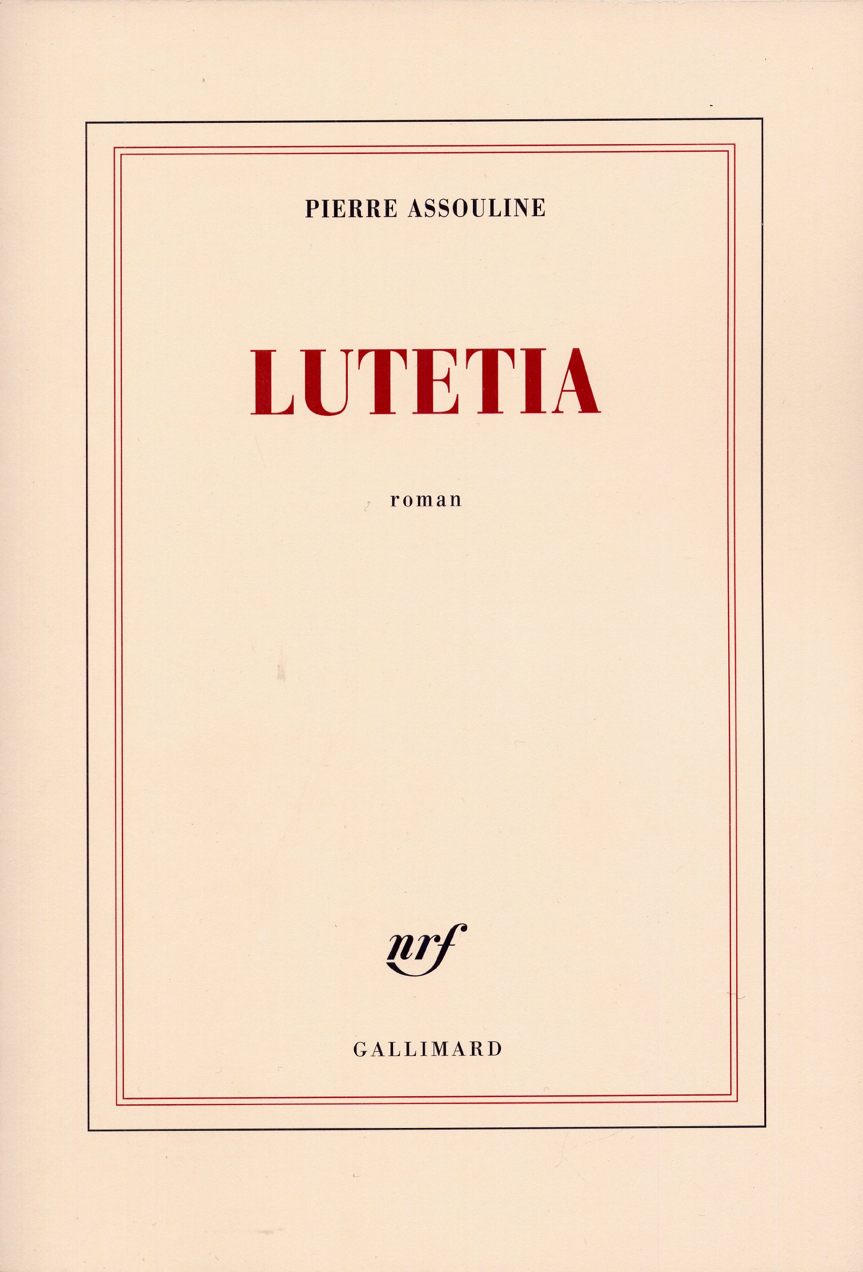 Couverture Lutetia