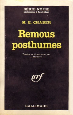 Couverture Remous posthumes Gallimard