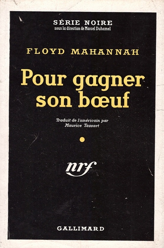 Couverture Pour gagner son buf Gallimard